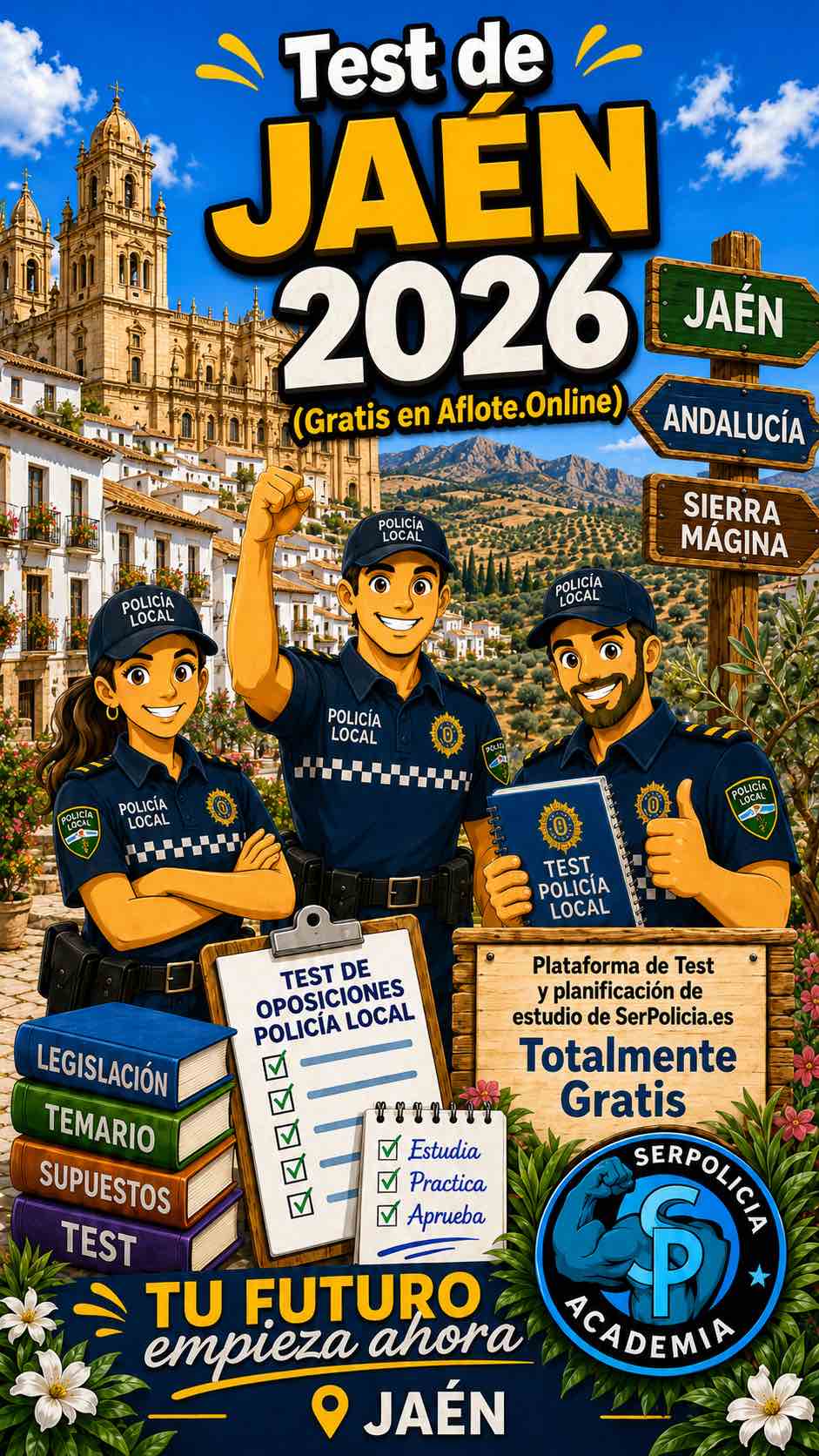 Test gratis policía local Punta Umbría 2026 - A Flote SerPolicia