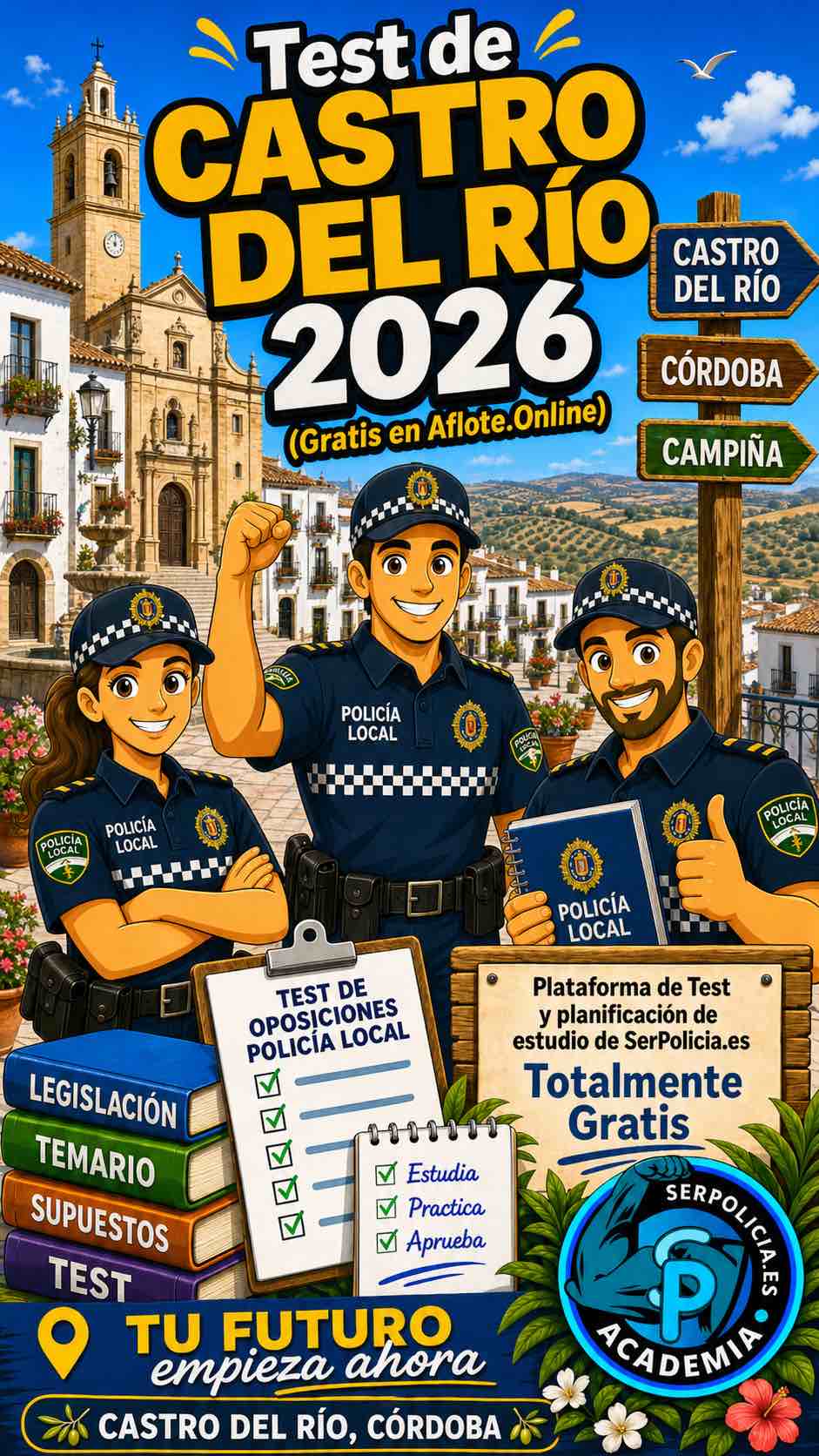 Test gratis policía local Punta Umbría 2026 - A Flote SerPolicia