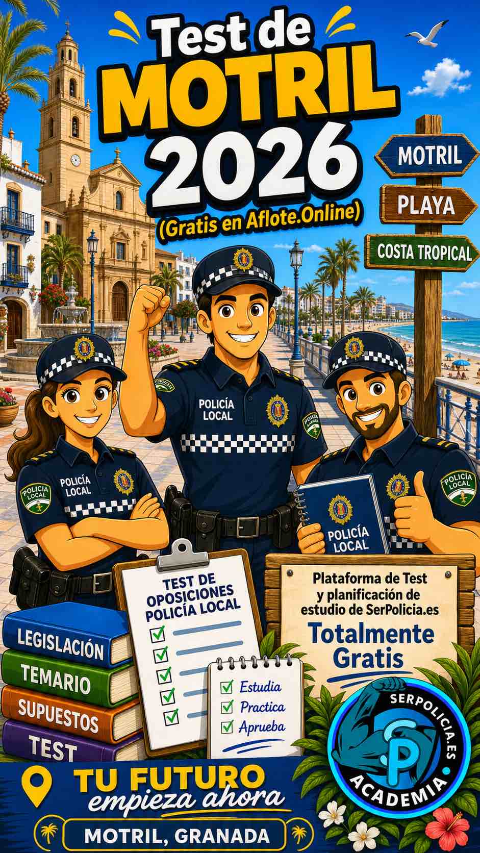 Test gratis policía local Punta Umbría 2026 - A Flote SerPolicia
