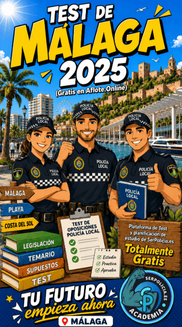 Test gratis policía local Málaga 2025 - SerPolicia
